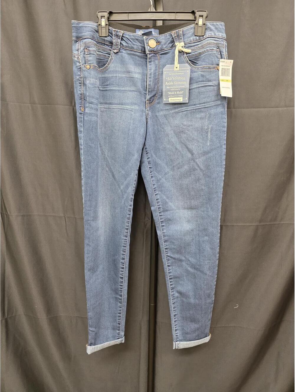 Democracy Women’s Absolution Ankle Skimmer Jeans Indigo 14